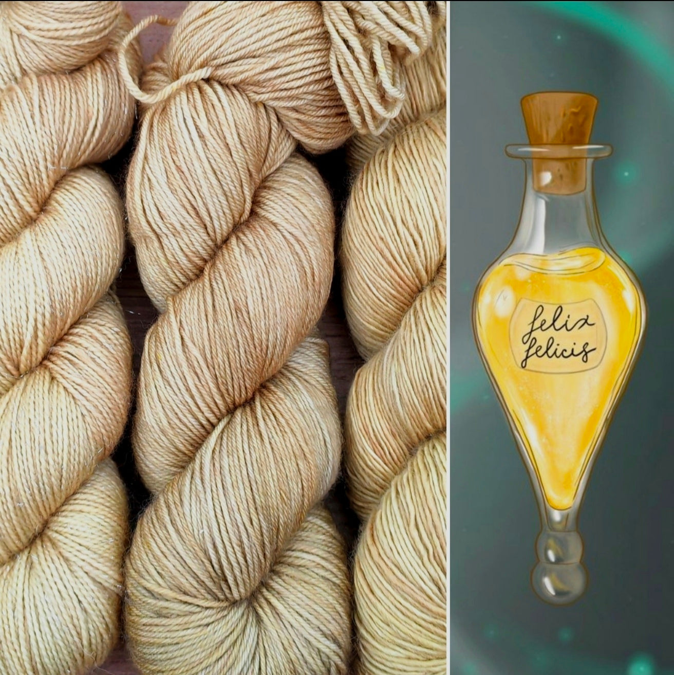 Echeveaux de laine teints à la main - Felix Felicis