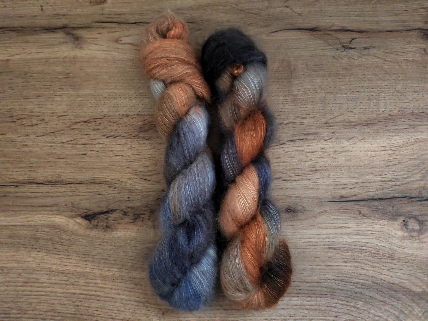 Écheveaux de laine teints à la main • Coloris Jack O'lantern