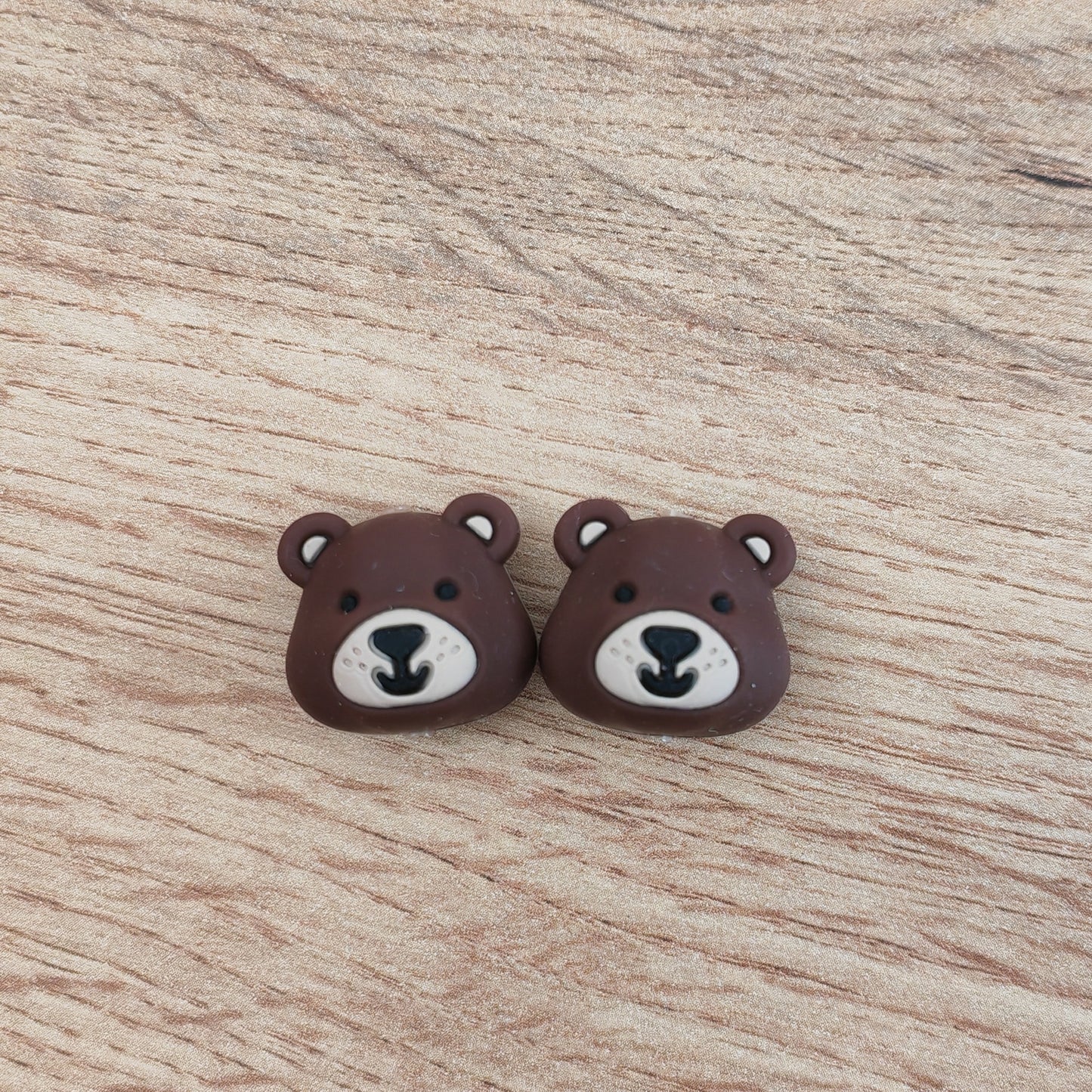 Embouts pour aiguilles • Têtes d'oursons chocolat