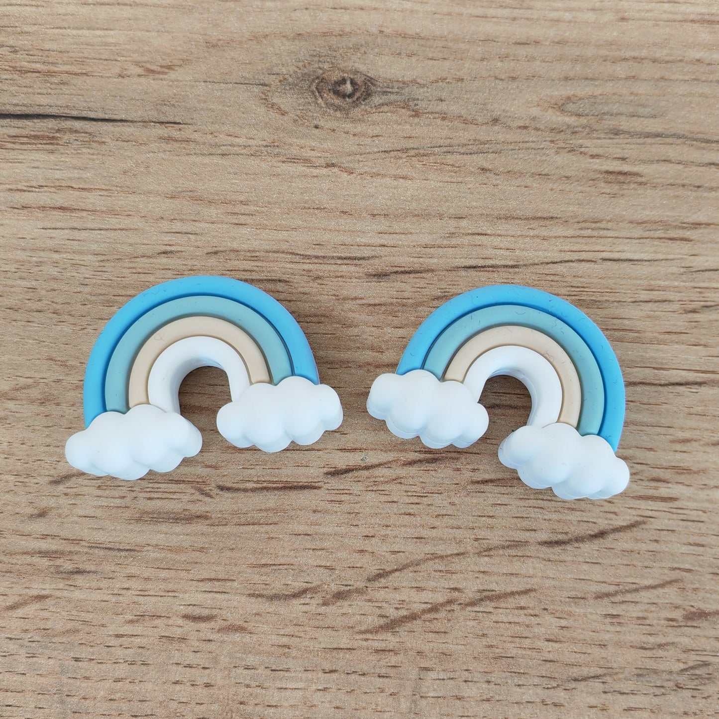 Embouts pour aiguilles • Arc-en-ciel bleu