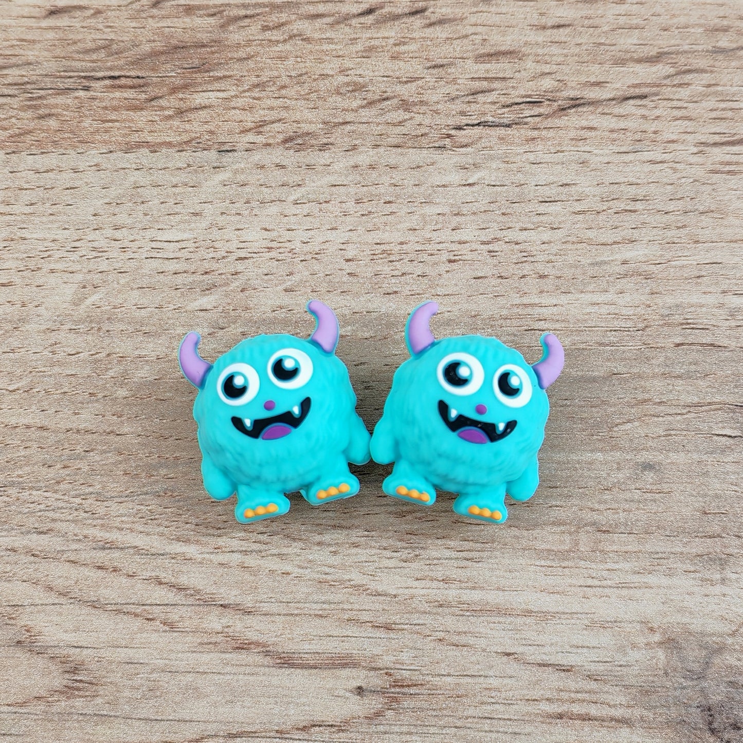Embouts pour aiguilles • Monstres bleu-verts
