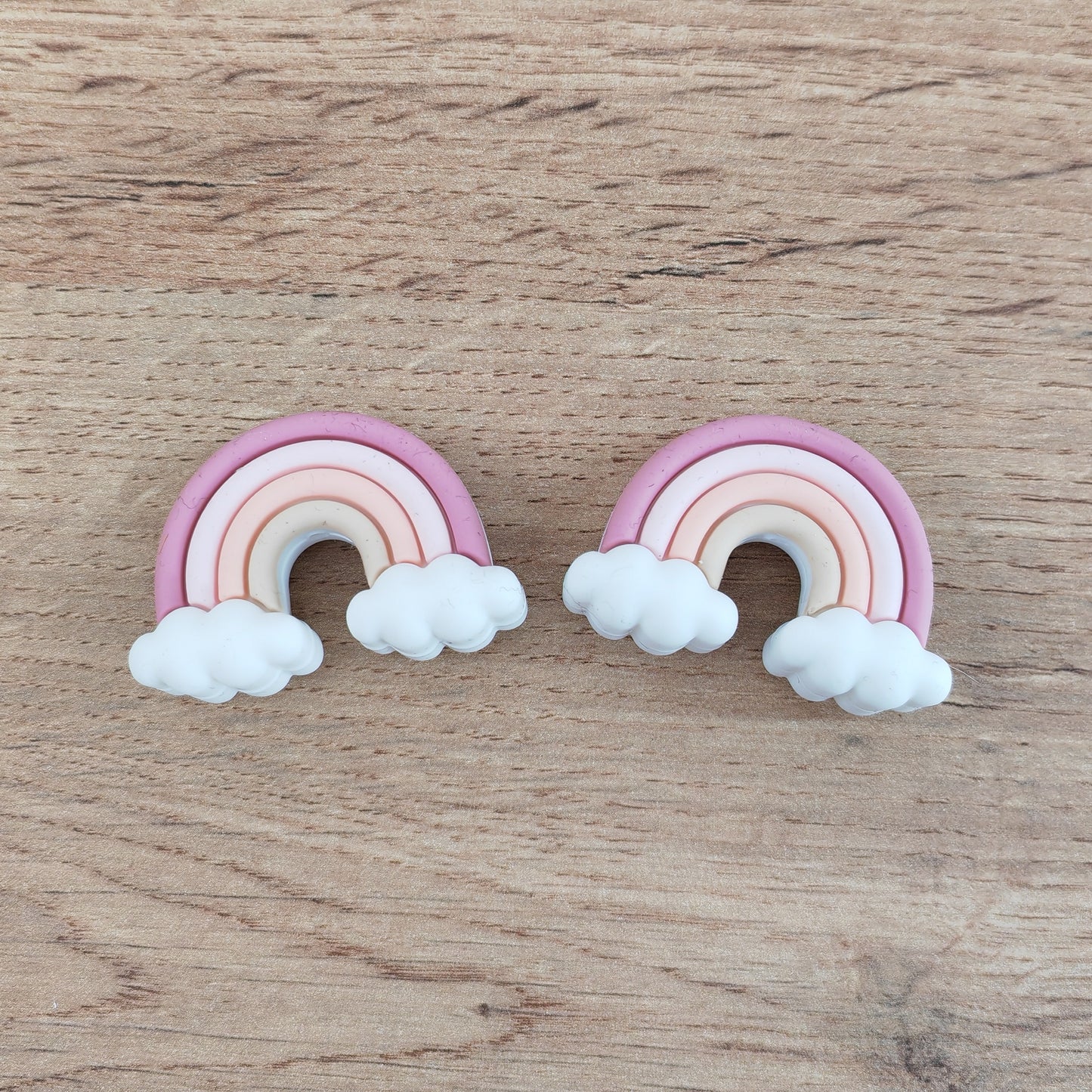 Embouts pour aiguilles • Arc-en-ciel rose