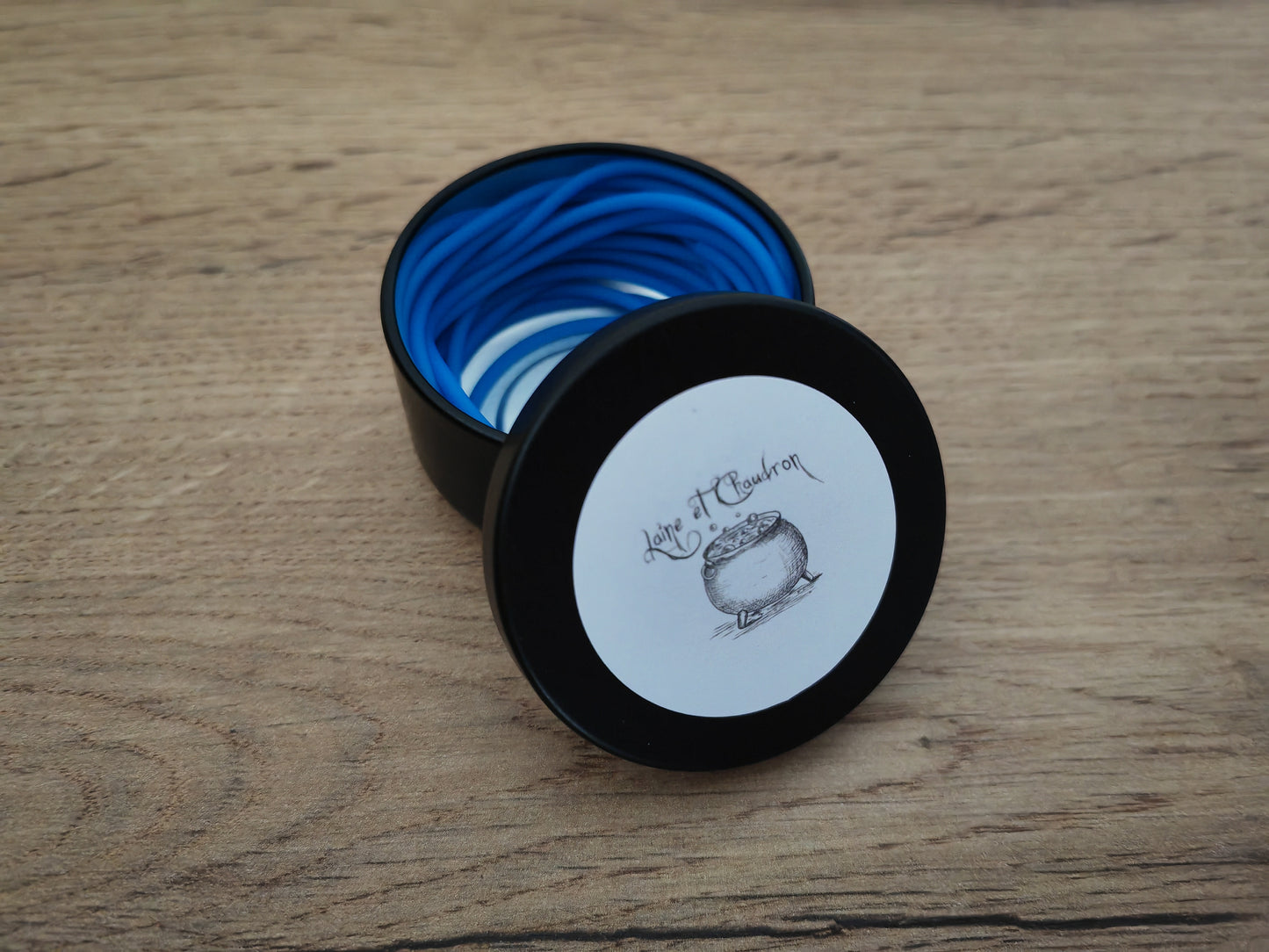 Fils de mise en attente • Bleu roi