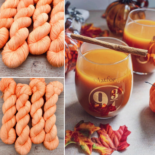 Écheveaux en pré-commande • Jus de citrouille