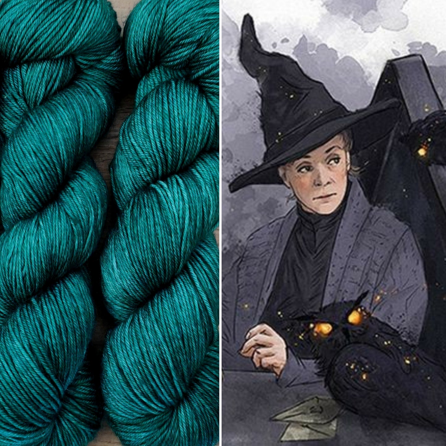 Écheveaux de laine teints à la main • Minerva