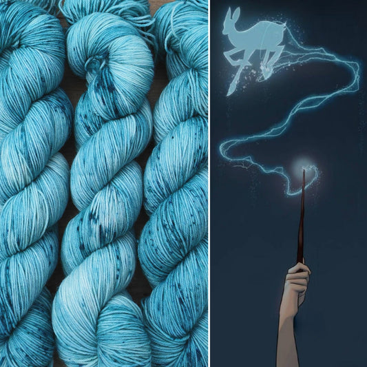 Écheveaux de laine teints à la main • Expecto Patronum