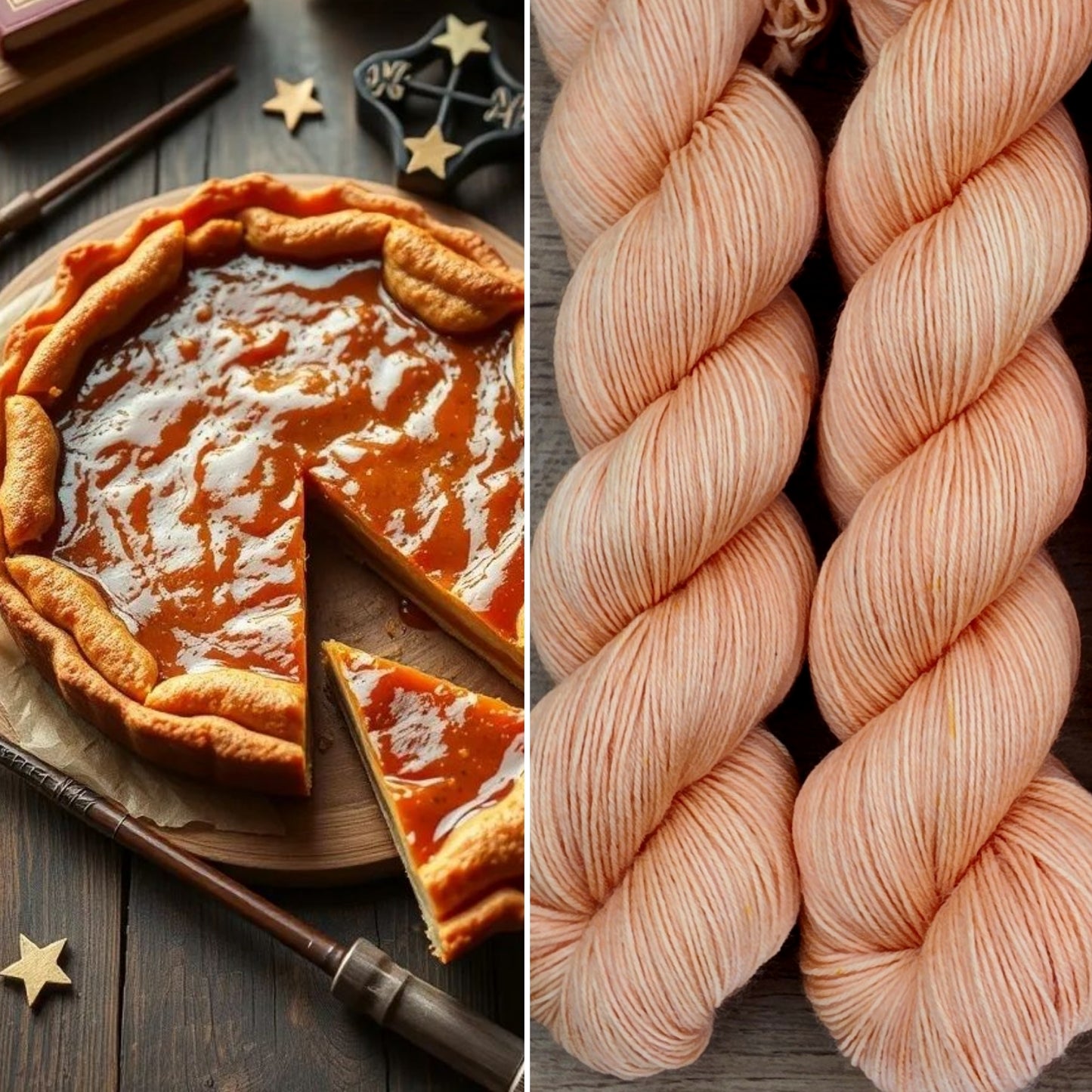 Écheveaux de laine teints à la main • Patacitrouille