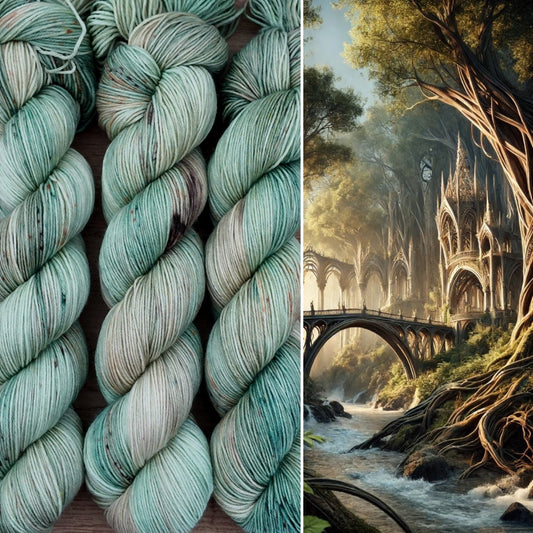 Écheveaux de laine teints à la main • Lorien