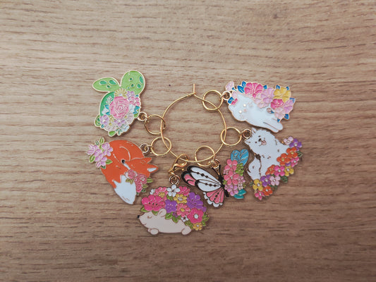 Set marqueurs • Animaux fleuris