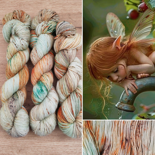 Écheveaux de laine teints à la main • Esprit de la Nature
