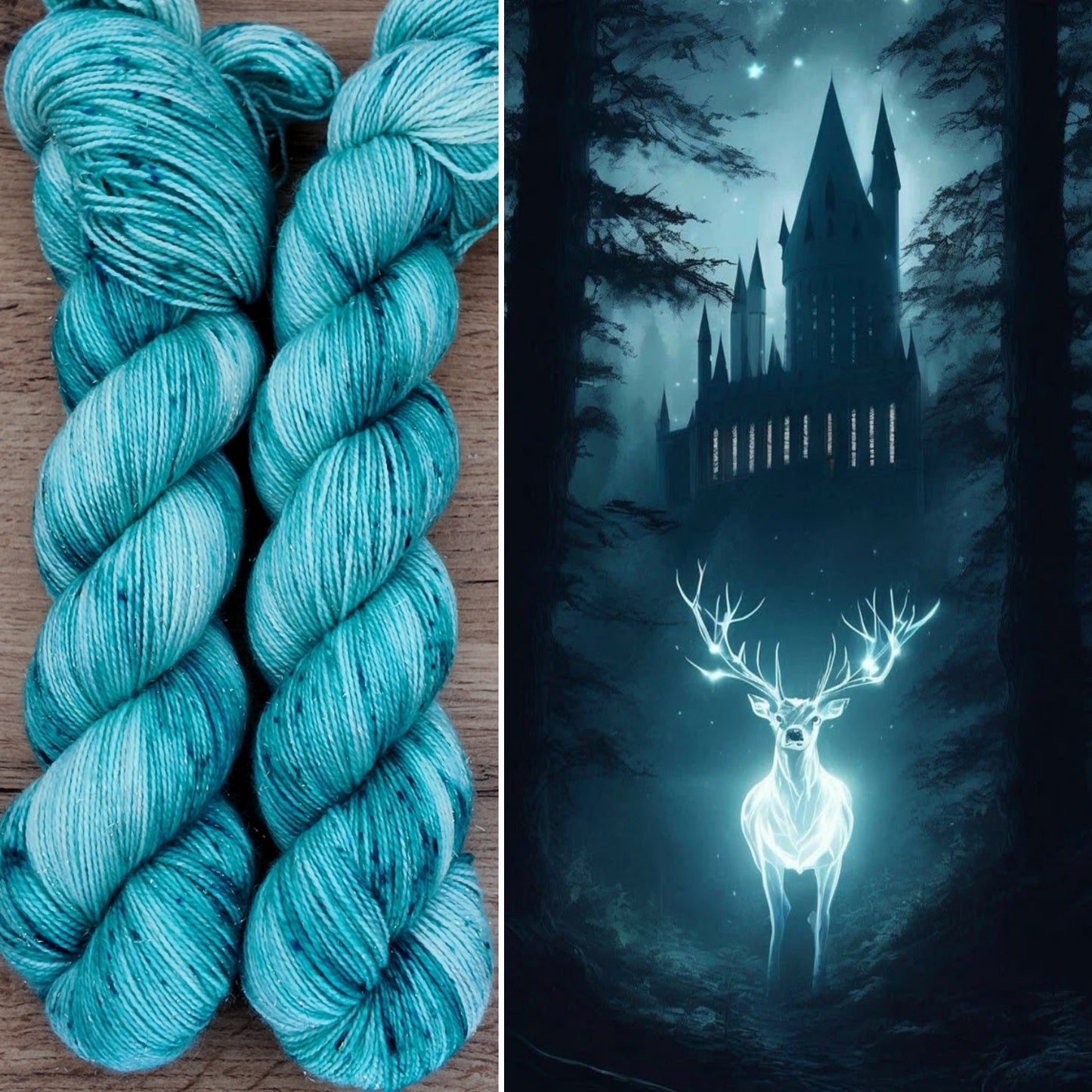 Écheveaux de laine teints à la main • Expecto Patronum