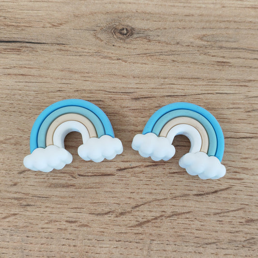 Embouts pour aiguilles • Arc-en-ciel bleu