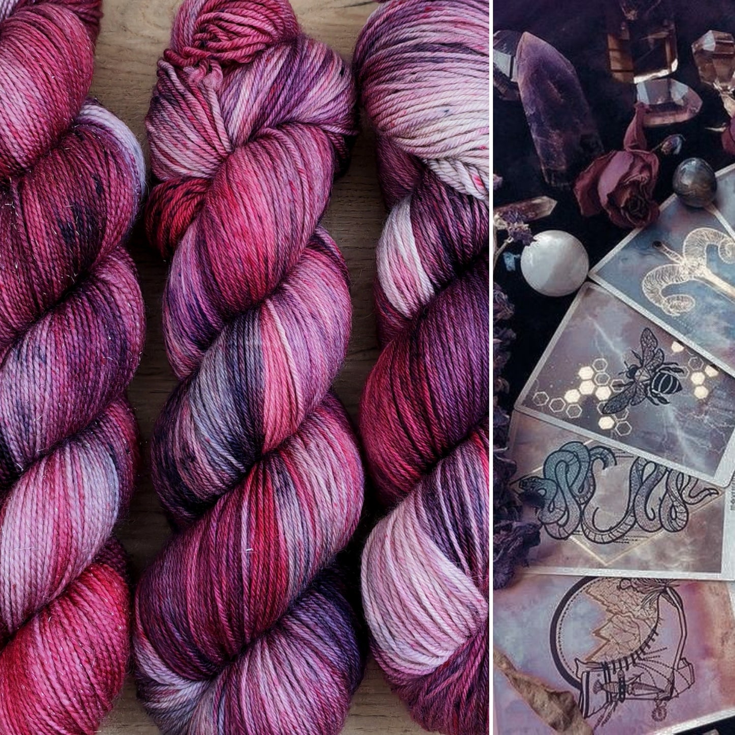 Écheveaux de laine teints à la main • Season of the Witch