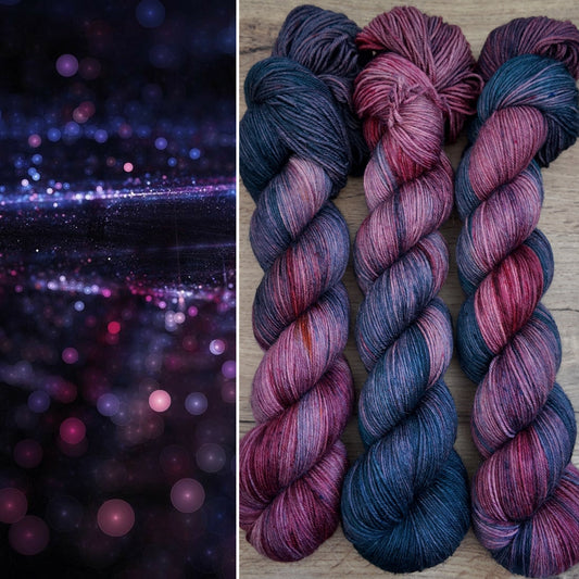 Écheveaux de laine teints à la main • Mysterious