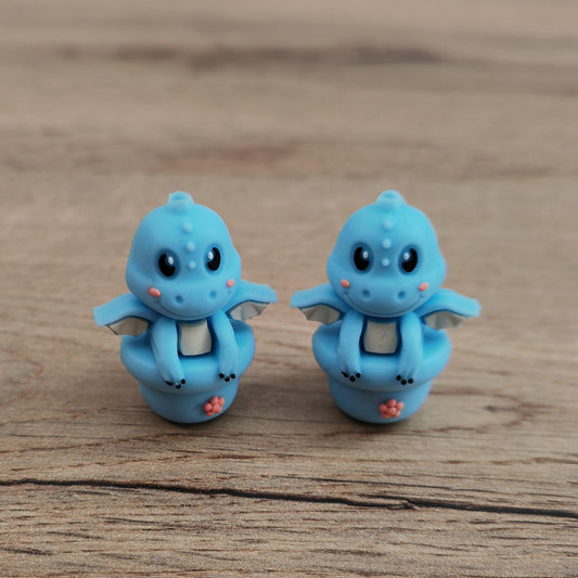 Embouts pour aiguilles • Dragons en pot