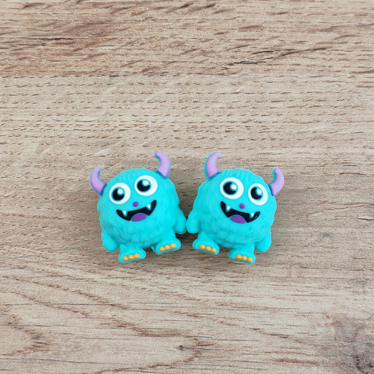 Embouts pour aiguilles • Monstres bleu-verts