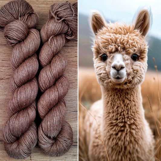 Base Datura • Bébé alpaga faune/Cachemire/Soie