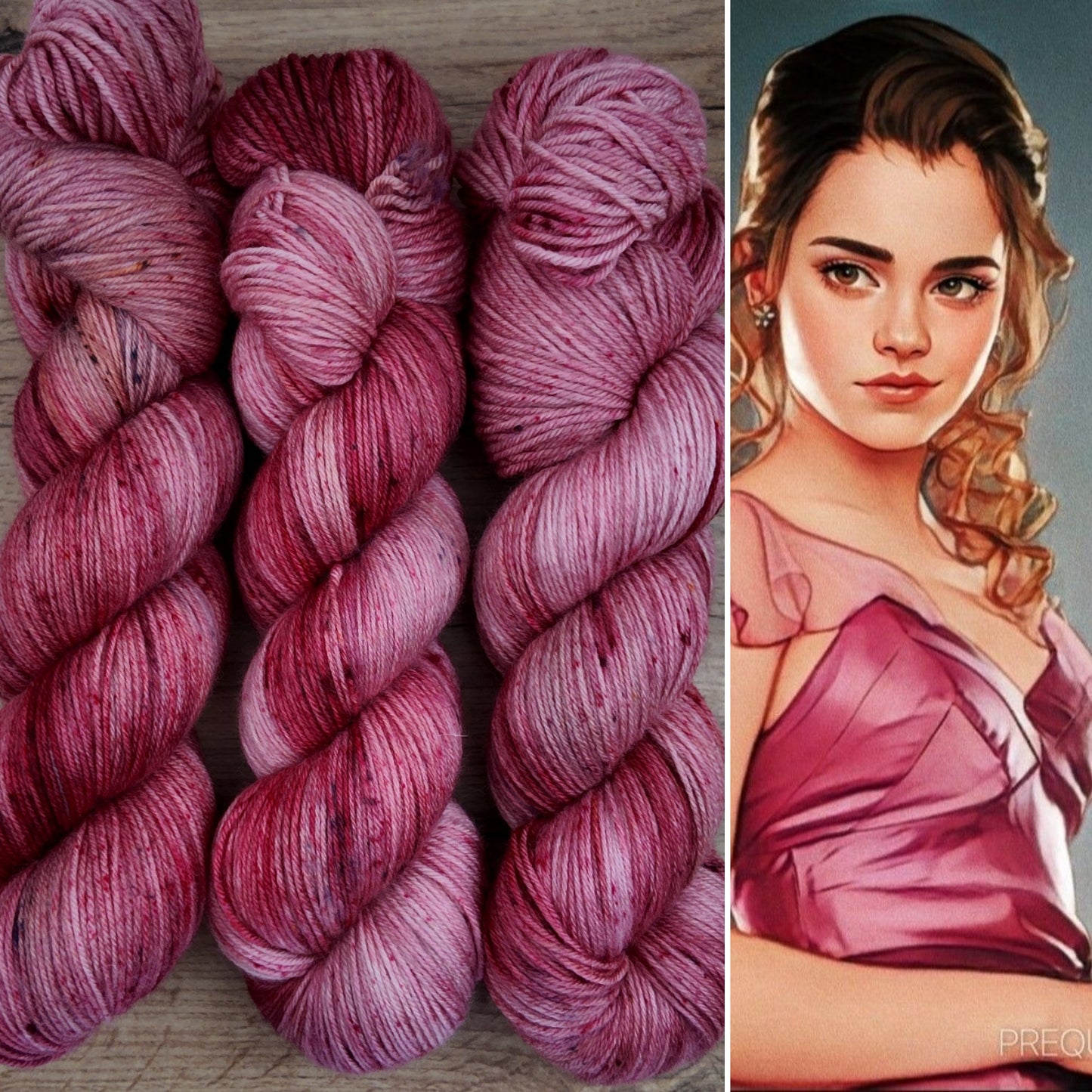 Écheveaux de laine teints à la main • Hermione