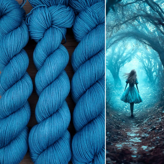 Écheveaux de laine teints à la main • Alice