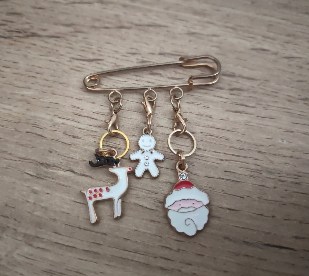 Epingle d'anneaux marqueurs • Santa