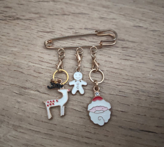 Epingle d'anneaux marqueurs • Santa