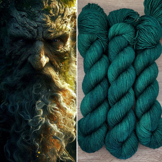 Écheveaux de laine teints à la main • Sylvebarde